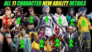 All Charecter New Ability Full Details । After OB34 Update । Free Fire । Gaming With Bijnor Gang ।