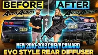 New 2010-2013 Chevy Camaro Evo Style Rear Diffuser |@AutoAddictUSA