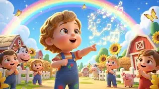 Little Farm Music Day 🐄🎶 Fun Kids Song | Farm Animals & Learning Adventure