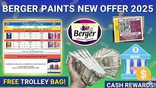 बर्जर पेंट न्यू ऑफर ट्रॉली बेग लर पैस भी मिलेगा Berger paint 2025 
