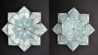 My MONEY DOUBLE-SIDED STAR | Dollar Modular Origami | Tutorial DIY by NProkuda