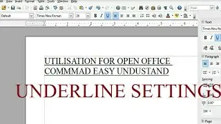 #Under line add in open office#Under line apply in open office#Open office for under line in easy#