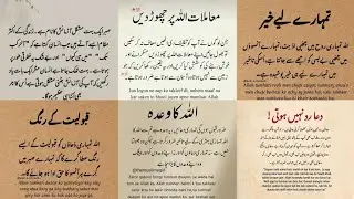 Allah ki Azmaish In Urdu Quotes | Urdu Quotes lslamic | @innal1M