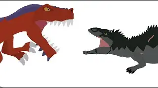 Pivot Tyrannosaurus Rex (T-Rex Rampage Prehistoric Pizza) vs Giganotosaurus (Dominion) Animation
