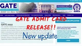 GATE ADMIT CARD RELEASED!! || GATE 2022 ADMIT CARD 15 JANUARY || GATE WILL NOT BE POSTPONED #shorts