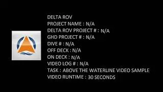 Delta ROV   Sample video 1