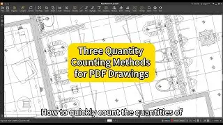 Three Quantity Counting Methods for PDF Drawings