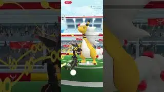 Solo mega ampharos with 15 seconds remaining #pokemongo
