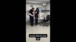 Toe Touch Weight Bearing RIGHT leg  Bed to Chair