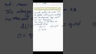 First law of thermodynamics. Isothermal change. #thermalphysics #dineshnayalclasses