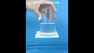 Upside down Water Glass Physics experiment #shorts