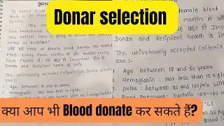 donor selection||donor selection criteria