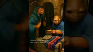 A Pez buys from a Oopoona Merchant | Brass Spindle Array