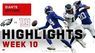 Giants Defense Stops Eagles w/ 2 Sacks | NFL 2020 Highlights