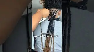 Permanent Loc Extension Tutorial 🔥 #hair #locs #extension #hairstyle