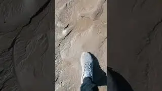 Sinking sand #seafishing #sea #quicksand #dangerous #danger
