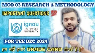 MCO-03: Research Methodology 📘 | Important Questions PDF by Shuvam Sir! 🌟