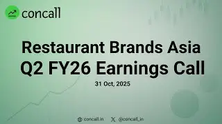 Restaurant Brands Asia (Burger King India) Q2 FY26 Earnings Conference Call | Concall.in