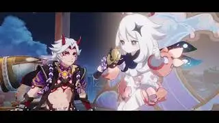 Itto and Paimon Singing