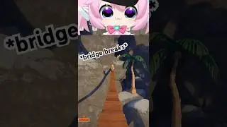 Чиби падает с моста в &laquo;Пике&raquo; 😭 #шорты #чибидоки #vtuber