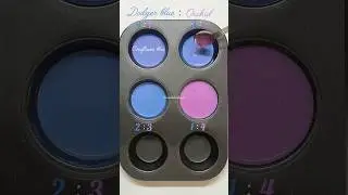 Dodger Blue + Orchid = Dreamy Violet Blend✨#colourmixing #asmr #art #relaxing