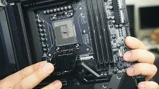 При разборке процессора 12900k были сбиты 2 SMD-компонента + ремонт контактов сокета EVGA Z690.