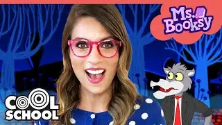 Ms. Booksy Meets the Big Bad Wolf and the Three Little Pigs!! 🎃  Halloween Stories for Kids!