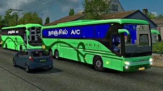 SETC Scania Metrolink Bus | Euro truck simulator 2 | SETC Bus driving | IND horn | T.N.S.T.C Bus