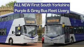 ALL NEW First Sheffield Purple & Grey Bus Fleet Livery | First South Yorkshire
