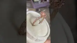 #morganitering and #diamondring #uniqueengagementring #rosegoldrings #engagementring