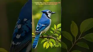 Coastal Blue Jay The Smart Mimic of the Atlantic Forest! 💙🐦 | Vtons Nature #birds #relaxing #shorts