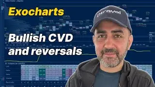 Using Exocharts, understanding a reversal and bullish CVD