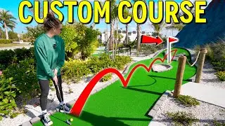 This Mini Golf Course Has an AWESOME Layout! - Super Fun!