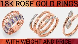 18k rose gold ring for her ❤ gold ring design #goldjewellery #rosegoldring  #shakeelakanwal