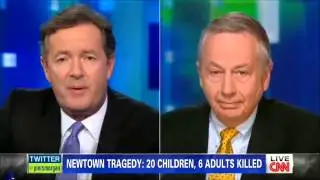 Piers Morgan Calls Pro Gun Advocate 'Unbelievably Stupid', the disarmarment propaganda rolls on