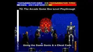 T2: The Arcade Game Short Playthrough using the Game Genie & a Cheat Code :D #Nintendo #SNES #Gaming