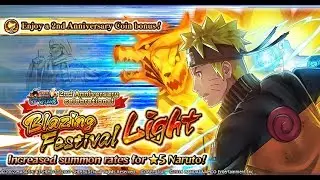 [Naruto Blazing] 450 PEARLS Blazing Festival Light Summons (Reroll) | Naruto Ultimate Ninja Blazing