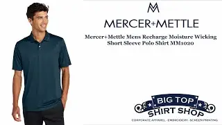 Mercer+Mettle Mens Recharge Moisture Wicking Short Sleeve Polo Shirt MM1020