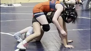 Girls Folkstyle Wrestling: Caylee Preston Technical Fall Win