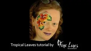 One-Stroke Tropical Leaf Face Painting Tutorial