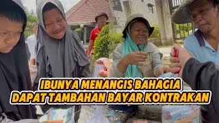 BAHAGIA BERBAGI || MENANGIS HARU DAPAT TAMBAHAN UANG KONTRAKAN
