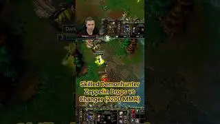 Skilled Demonhunter Zeppelin Drops vs Changer (2200 MMR - Top Ger Player)