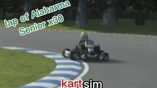 karting lap of Alaharma in senior x30