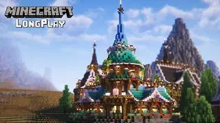 Fantasy Tower House - Minecraft Build Process【No Commentary】