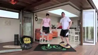 Indo Board Original Balance Trainer With Deck And Roller