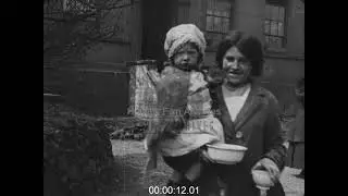 Poverty in the 1910s, Food Kitchen in Birmingham - Film 1011259