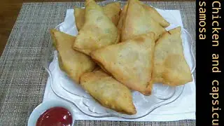 Chicken and Capsicum Samosa