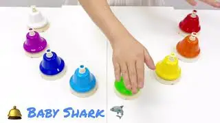 Orff Hand Bell Lesson #1 - Baby Shark (By HAPPiano)
