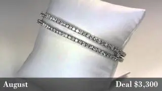 Deal of the Month: White Gold Diamond Bangle Bracelet
