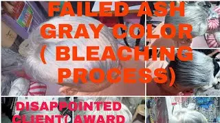 FAILED ASH GRAY/SilverGRAY HAIR COLOR  ( feeling disAppointed)
